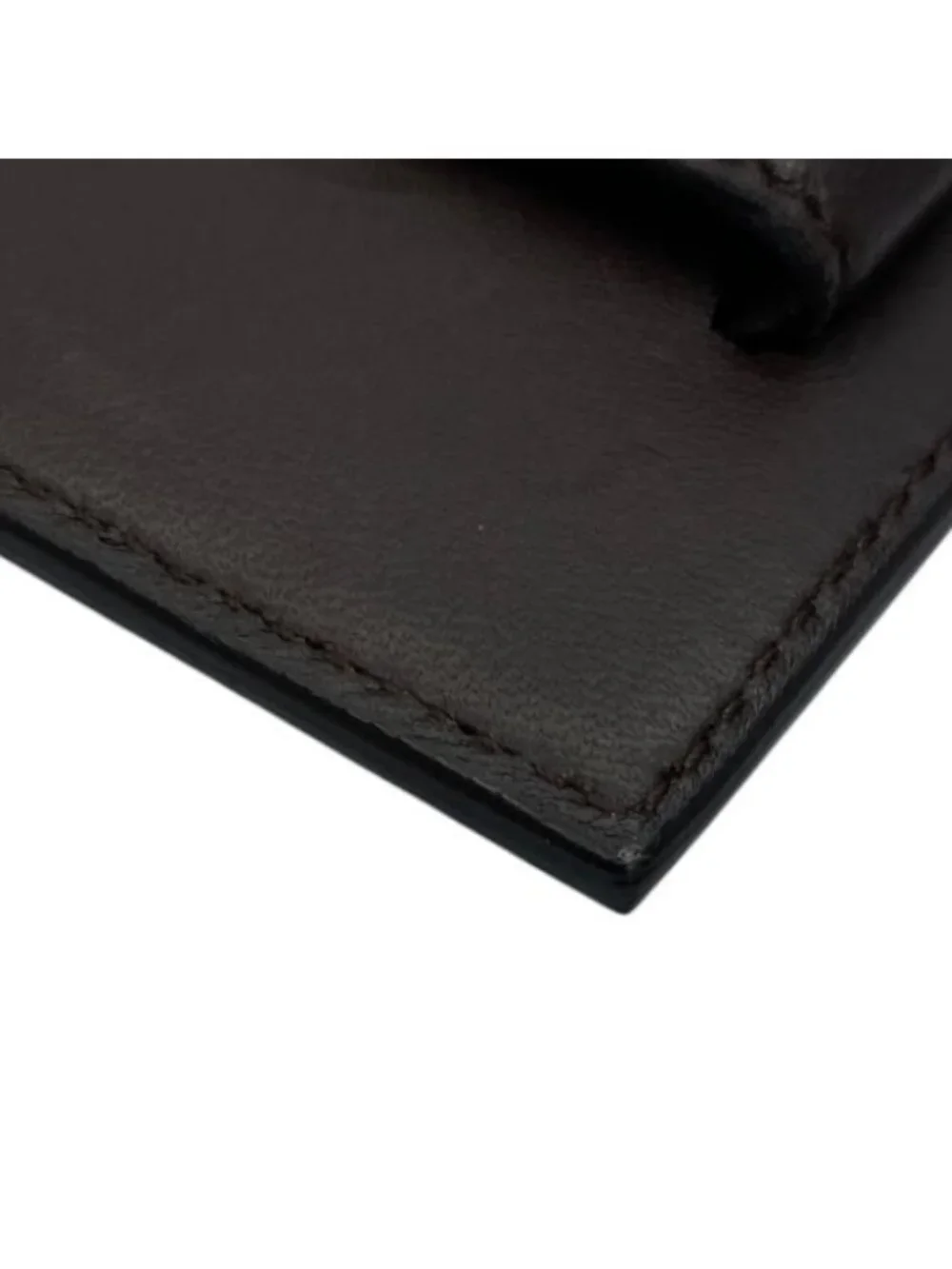 Bottega Veneta Intrecciato Card Case Pass Compact Leather Brown